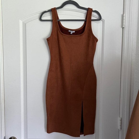 Suede Textured Dress - Picture 1 of 2